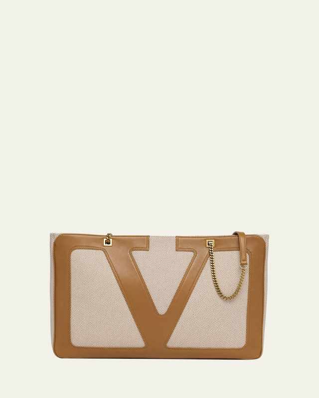 Viva Superstar Large VLOGO Canvas Tote Bag